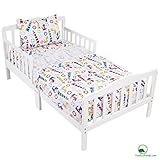 YourEcoFamily Cotton Crib Sheet Set - Certified Organic Cotton - For Your Baby Toddler Boy or Girl (