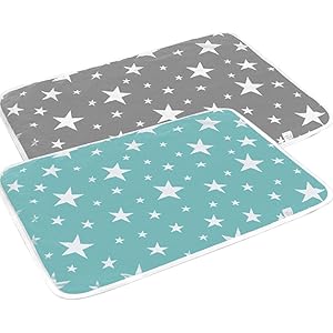 ANBURT おむつ替えシート 2枚セット お昼寝マット クッションマット 防水 洗濯可 折りたたみ 簡単お手入れ 耐水…