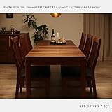 【商品名】SRT 天然木 ダイニング7点セット シンプル モダン エクステンションテーブル 伸張式 食卓【サイズ】幅(120/150/180）×奥行75×高さ72cm MK