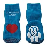 犬用靴下 Power Paws Advanced Reinforced Toe （パワー パウズ） XL ハート 4個入り [並行輸入品]