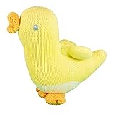 Zubels 100% Hand-Knit Doodles the Duck Rattle Toy All Natural Fibers [並行輸入品]