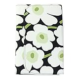 【鶴三工房】 ギフトBOX付 ジャバラ式 母子手帳ケース マルチケース marimekkoの生地使用 ホワイト