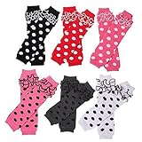 Healthcomキュートレッグウォーマー幼児ベビー&ガールズTight膝Highsocksニットレギンス(パックof 6ペア)