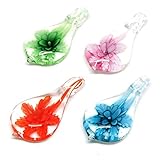 びいどろ 花柄 硝子 箸置き 4色 セット おしゃれ かわいい ガラス はしおき 和 食器 インテリア 箸おき 卓上小物 チョップスティックレスト カラトリーレスト ナイフレスト
