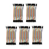 5カラフルな10 cmジャンパーワイヤ入り40pinリボンケーブルオスtoオスfor Breadboard