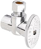 Keeney 2047pclf 3 / 8インチFIP by 3 / 8インチ外径：鉛フリー四半期Turn角度バルブ、クロム