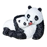 パンダ　置物　ガーデンオーナメント 本物そっくりガーデン置物 可愛い 動物のガーデンオブジェ お庭の置物　キュートなガーデニングインテリア室内 ガーデン 園芸置物