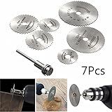 7Pcs Circular Wood Cutting Saw Blade Discs With Mandrel