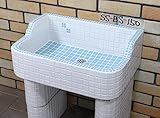 SS-BS-150昭和レトロなタイル流し台SSサイズSS-BS-150 タイル流し シンク防水タイプ内部使用可