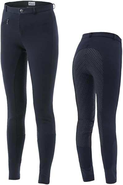 Klaus KX100 Women's Silicone Full Grip Cotton Equestrian Culotte V2 - 1