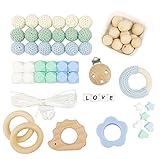 Mamimami Home 噛がため 安全素材 歯固めおしゃぶり DIYセット はりねずみ 材料パッケージ おしゃぶりチェーン 看護ネックレス 授乳用 幼児玩具　誕生ギフト 出産祝い 贈り物　[BPA