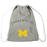 NCAA Michigan Wolverines Hoodie Cinchバッグ、グレー
