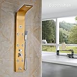 Thermostatic Shower Column Body Massag Jets Hot and Cold Shower Panel Faucet with Temperature Digita