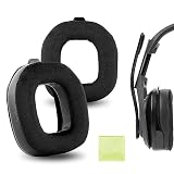 Geekria イヤーパッド Comfort 互換性 パッド Astro A50 Gen 4 ヘッドホンに対応 パッド イヤー/イヤーカップ (ハイブリッドベロア/黒)