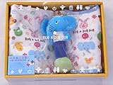 ラブアダブダブ タオルとスタイのベビー服ギフトセット ブルー