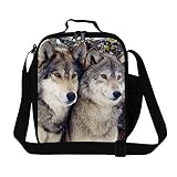 Creativebags Travel Cooler Lunch Bags Tote Box Container with Water Pocket for School Boys Girls Men