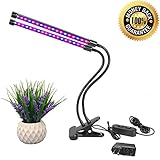 植物育成ライト　BEMOTION　植物LEDライト　18W　ミニ多肉観葉植物栽培ランプ　クリップライトフレキシブルアーム　360度調節可能低消費電力で長寿命で明るい照明水耕栽培 室内でも植物がすくすく