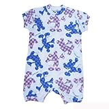 ヘリアンタス 半袖ジャンプスーツ #1008 ミッキーマウスチェック S