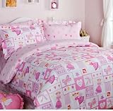 Princess Mononoke Duvet Cover Set Pink Girls Bedding Kids Bedding, Twin Size [並行輸入品]