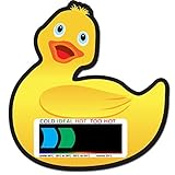 Duck Baby Bath Thermometer Card by Colour Change Products