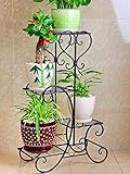 フラワースタンド フラワースタンドアイアンシェルフ多層屋内バルコニーリビングルームプラントスタンド Flower racks (色 : B)