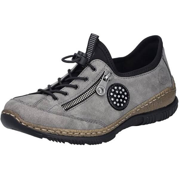 Rieker Damen Frühjahr/Sommer L32P2 Slip On Sneaker, Weiß
