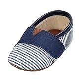 Tovadoo ベビーシューズ マジックテープ 多色 ボーダー柄 オールシーズン 男女共用 歩行練習用 つま先保護 ソフト 可愛い ベーシック カジュアル　ファッション