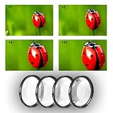 49mm クローズアップフィルターキット 4点 (+1、2、4、10ディオプター) Canon EF 50mm f/1.8レンズ用