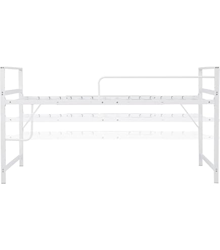 Amazon｜【高さ110cm/90cm】ロフトベッド パイプベッド シングル