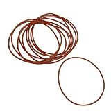 Hi joy Oリングシリコン　シリコンOリング　レッド　10個入り　75mm x 71mmx 2mm