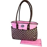 マザーズバッグ トートバッグ 大容量 オムツ換えシート 吊りベルト セット商品！ (ピンク)