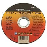 Forney 71847 Cut-Off Wheel with 7/8-Inch Arbor, Metal Type 1, A46T-BF, 4-1/2-Inch-by-1/16-Inch by Fo