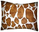 SheetWorld Crib / Toddler Percale Baby Pillow Case - Percale Pillow Cases - Brown Cow - Made In USA 