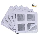 6パックウィンドウとドア画面修復パッチ、3.94 X 3.94インチ自己粘着修理キットfor covering up穴