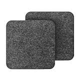 2個 マウスパッド レーザー&光学式マウス対応 20*20cm センチメートルフェルト パッド肥厚オフィスコンピュータデスクパッドホームデスクトップデスクゲーム パッド (ダークグレー) OQ-224CL