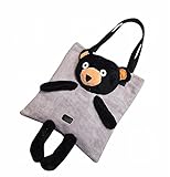 ガラ－ボ (GALARVO) くまさんバッグ テディベア バッグ バック かばん 鞄 トートバッグ マザーズバッグ A4 通勤 通学 プレゼント (ベロアグレー)