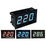 ILS - 0.56 Inch AC70-500V Mini Digital Voltmeter Voltage Panel Meter AC Voltage LED Display Meter