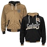 新しいOrleans SaintsリバーシブルフルZipパーカー 5L