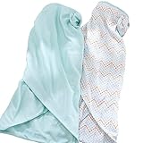 BreathableBaby Swaddle - Chevron/Aqua Mist by BreathableBaby