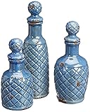 IMAX 50337-3 Antonini Decorative Bottles, Set of 3