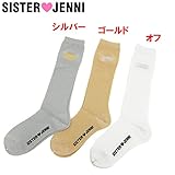 (ジェニィ)JENNI 刺繍ロゴ柄 ラメ ルーズソックス LL(22～24センチ) シルバー(019)