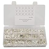 端子セット 圧着端子 裸圧着端子 丸形先開形端子 棒端子セット R端子 Y端子 O型 U型 電線接続用 18種類 700個入れ ワイヤーエンドスリーブ