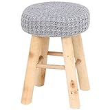 不二貿易 スツール 高さ43cm スモークブルー 33287