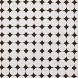 Bacati Dots White and Chocolate Percale Crib Fitted Sheet by Bacati