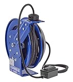 Coxreels Ez-Pc24-0012-F Safety Series Spring Rewind Power Cord Reel: Duplex Recept 100' Cord 12 Awg 