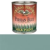 General Finishes Persian Blue Milk Paint Quart [並行輸入品]