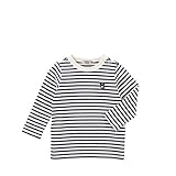 [ミキハウス] MIKIHOUSE 【ダブルＢ】 　Everyday Double_B　ボーダー長袖Ｔシャツ (70cm-150cm) 63-5212-674 110cm 紺×白