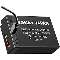 Amazon | ロワジャパン LP-E17 Type-C 直接充電 互換 バッテリー