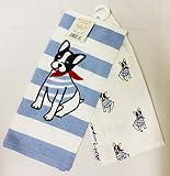French Bulldogs in Sweat Shirts Bow-Ties 2 PC Set Kitchen Towels 100% Cotton