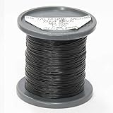 サンコー電商 SHW　耐熱ビニル絶縁電線 黒色 100m AWG32 (相当) SHW 7/0.08